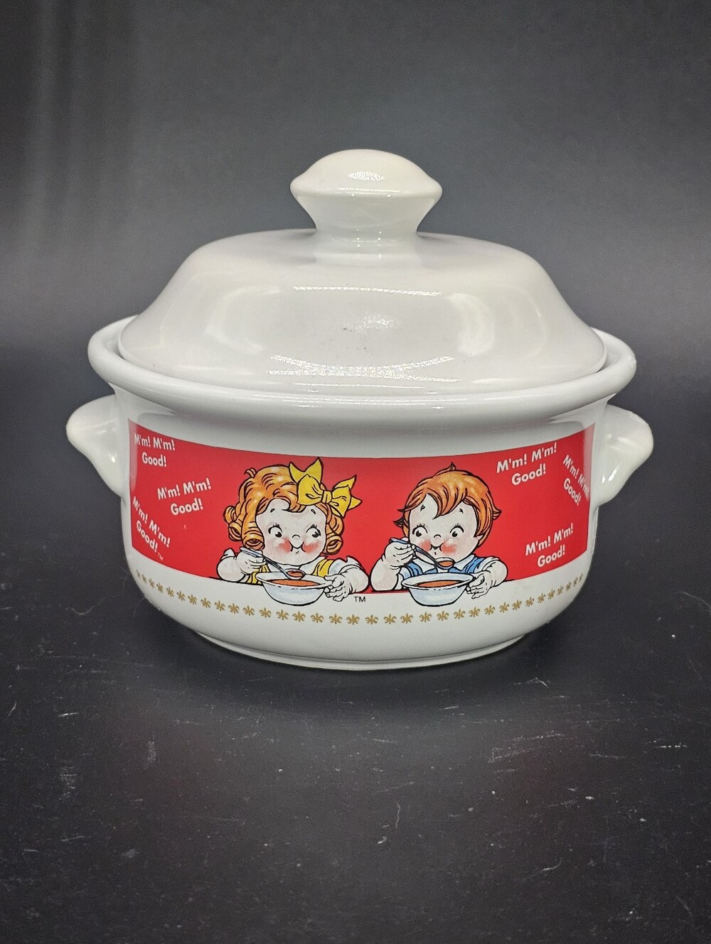 Vintage 1998 Campbell's Kids Covered Soup Bowl